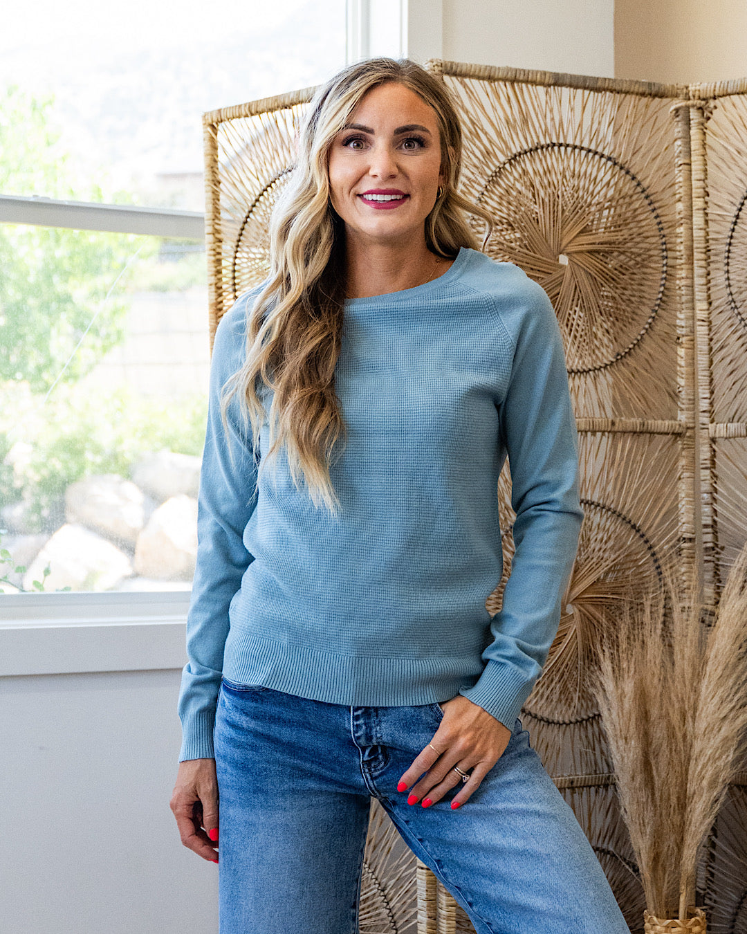 Chelsea Waffle Knit Top - Color Options Available!