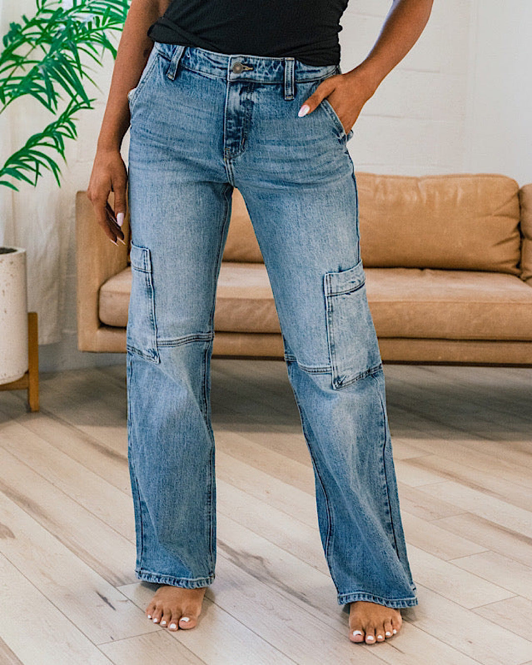 Flared Jeans Natasha Petite Bootcut Jeans KanCan Natasha Wide Leg