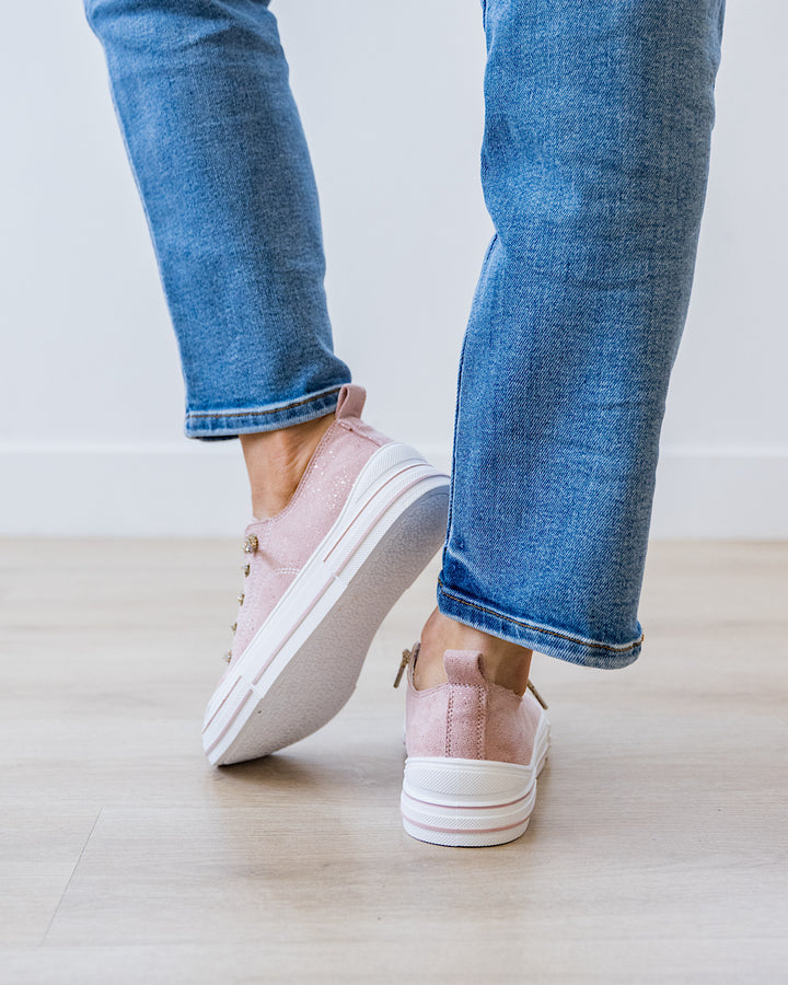 NEW! Very G Aman Suede Sneakers - Blush Very G