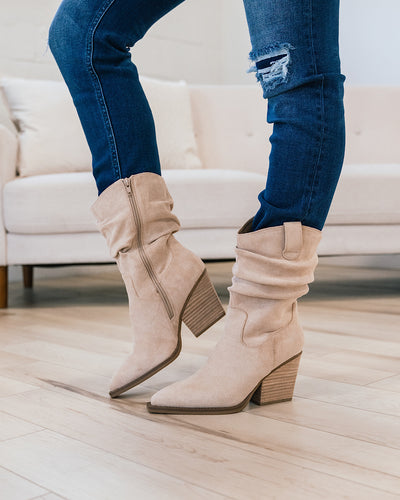 Very G Morocco Slouch Boots - Light Taupe  Very G   