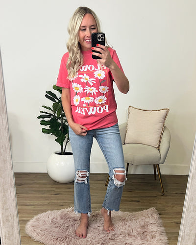 Flower Power Watermelon Tee FINAL SALE  Kissed Apparel   