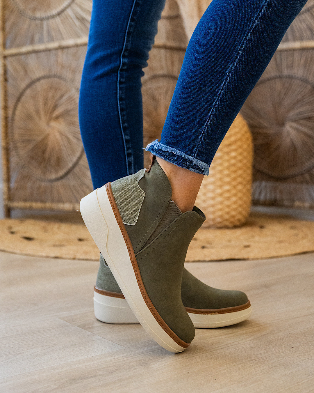 NEW! Blowfish Charming High Top Sneakers - Olive Blowfish