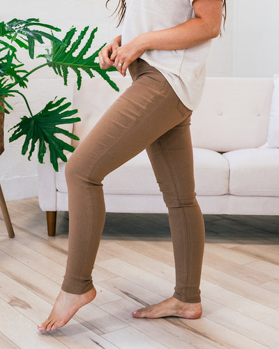 NEW! Hyperstretch Skinny Jeans Regular and Plus - Almond  YMI   