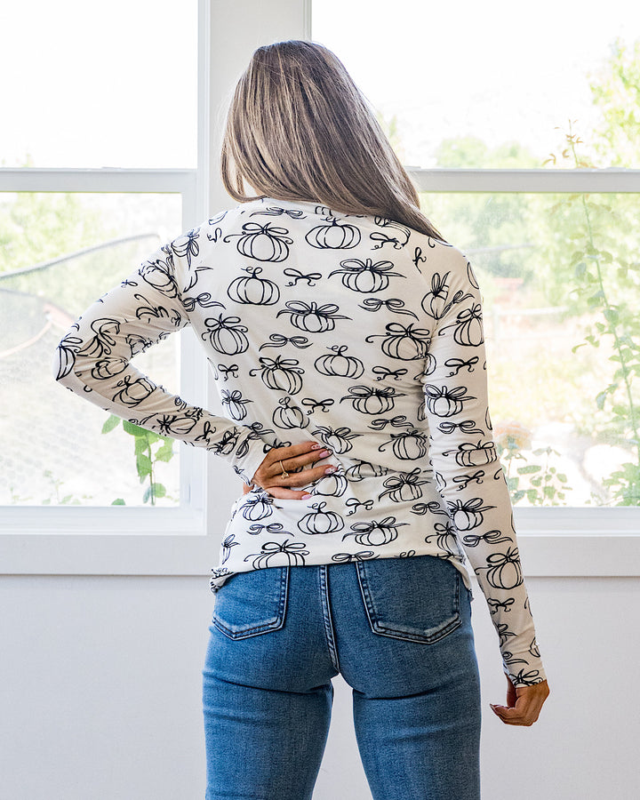 NEW! Blair Long Sleeve Top - Classic Pumpkins