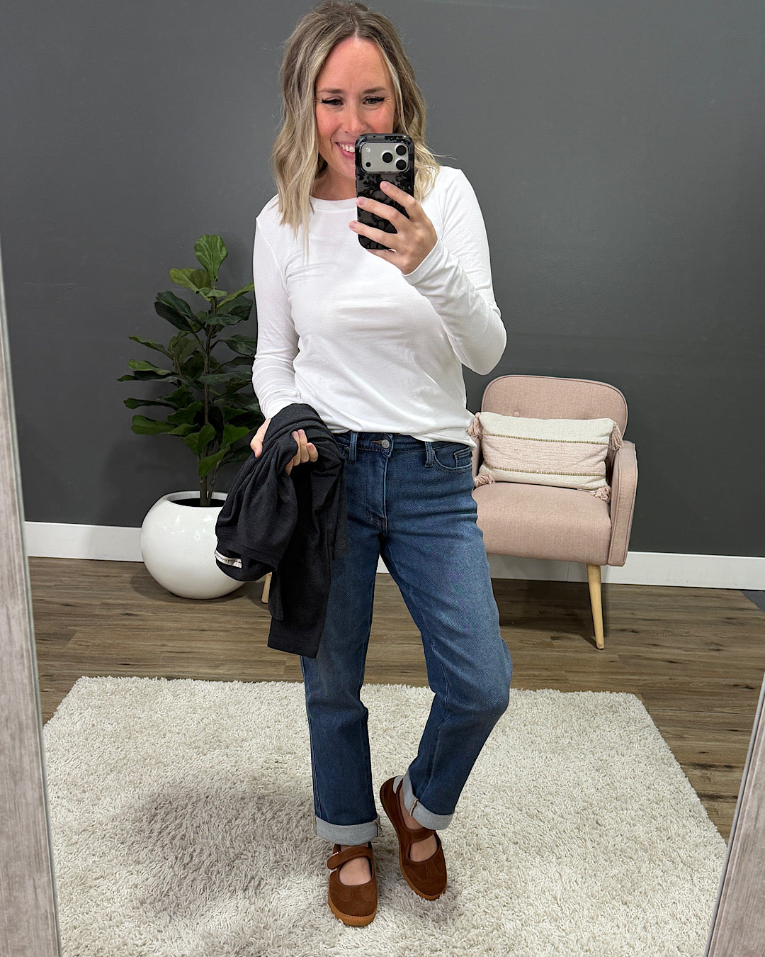 NEW! The Perfect Long Sleeve Top - White