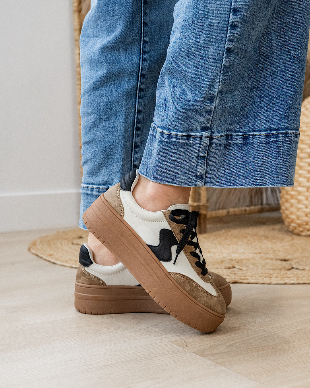 Corkys Pop Off Platform Sneakers - Tan Corkys Footwear