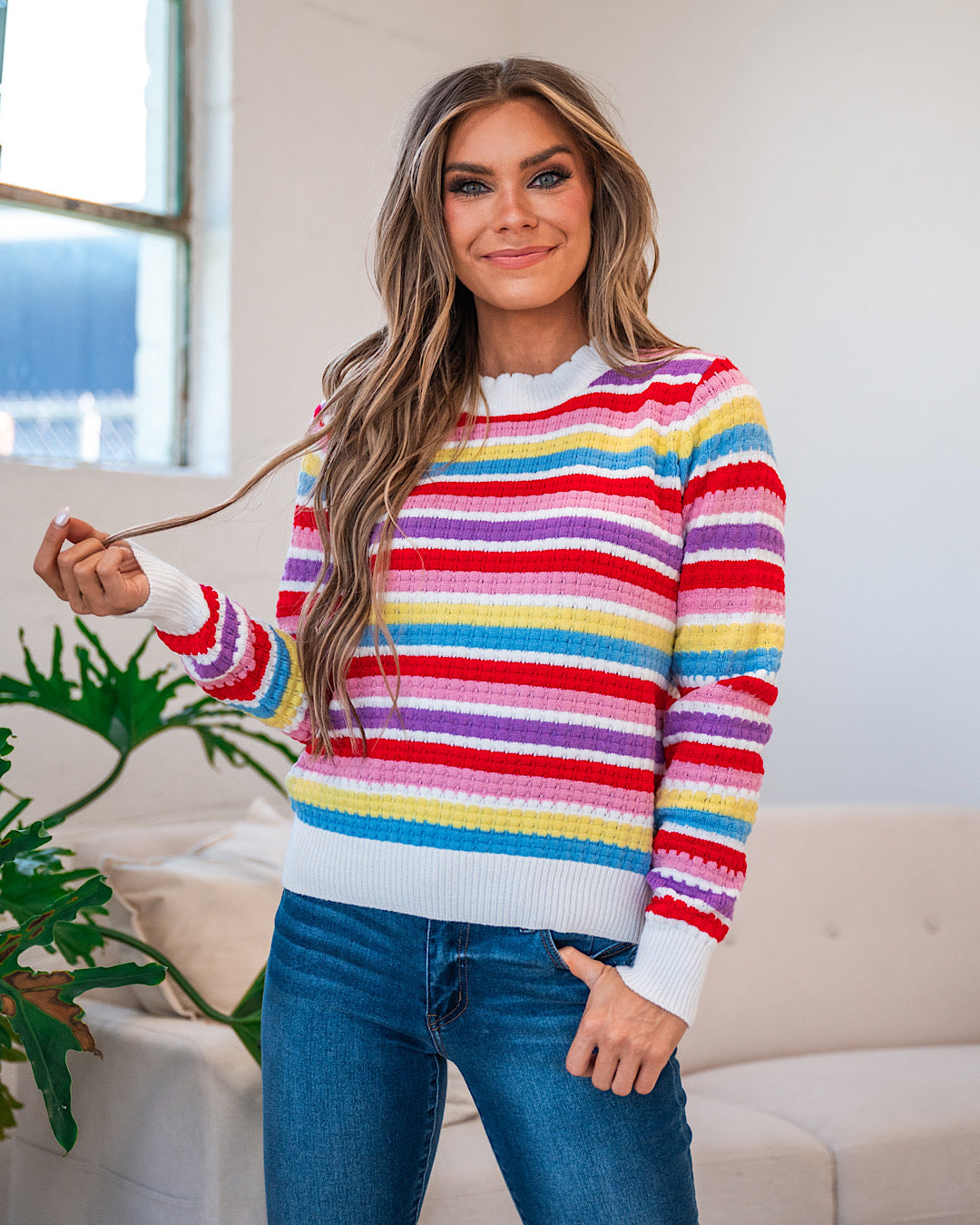 True Love Rainbow Sweater  Bibi   