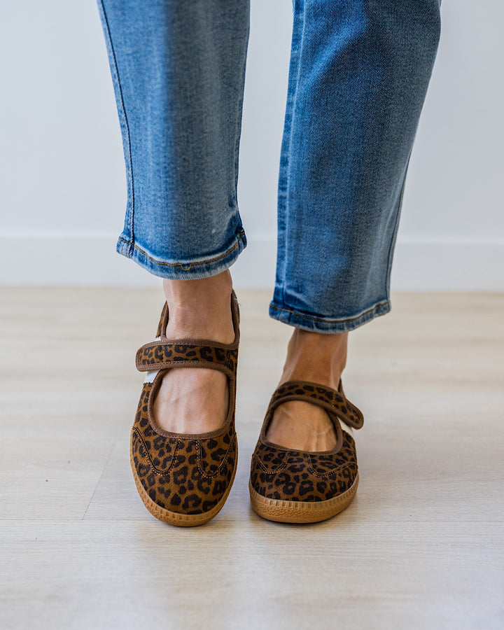 NEW! Corkys Calm Down Mary Jane Sneakers - Leopard