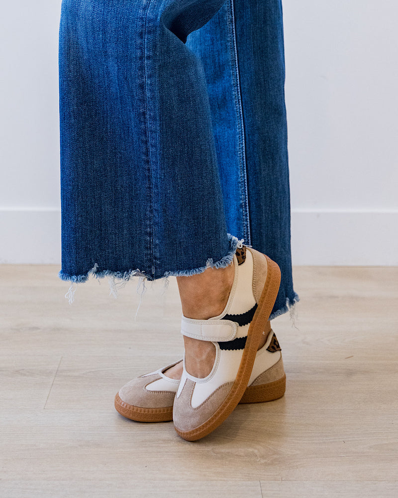 NEW! Corkys Calm Down Mary Jane Sneakers - Sand Combo