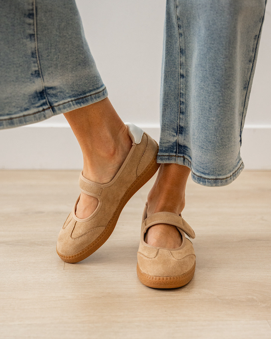 NEW! Corkys Calm Down Mary Jane Sneakers - Camel