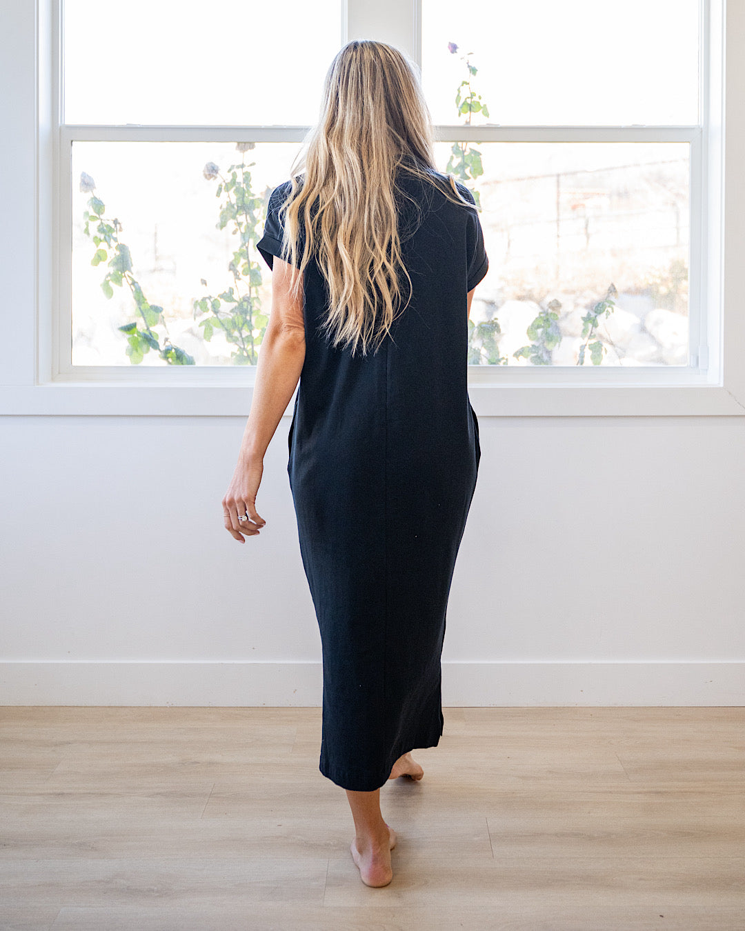 NEW! Haven Pocket Midi Dress - Black Zenana