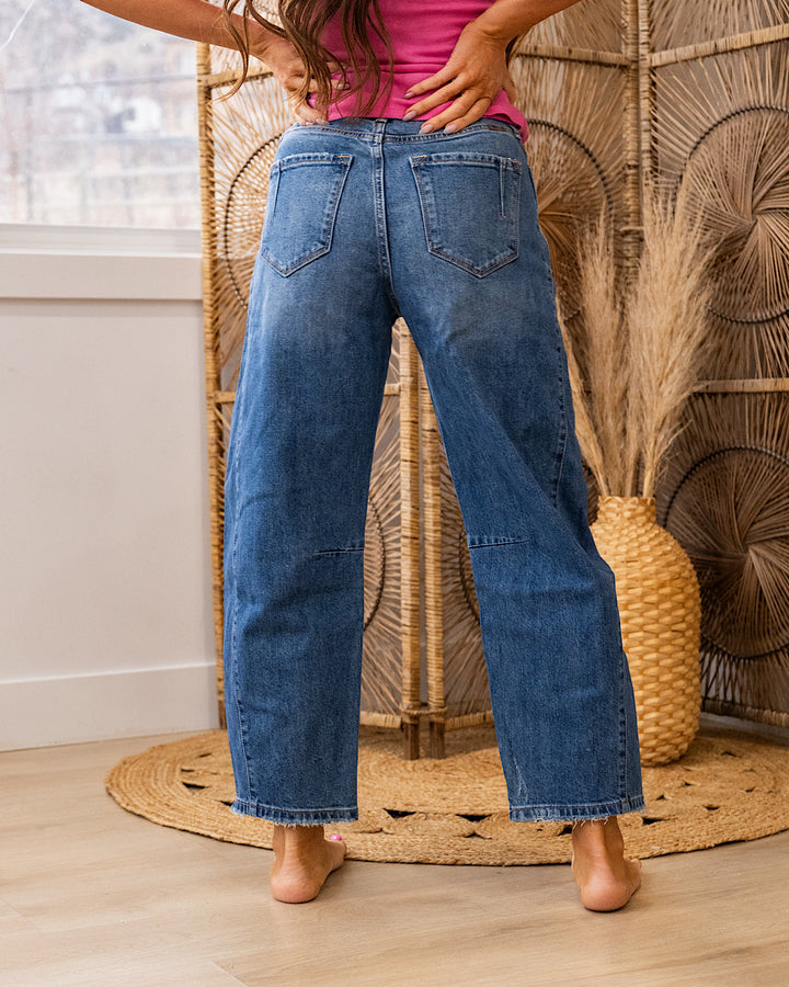 NEW! KanCan No Reason Non Distressed Barrel Jeans KanCan