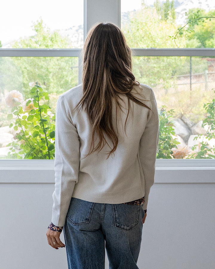 NEW! Jayla V Neck Cardigan - Ivory