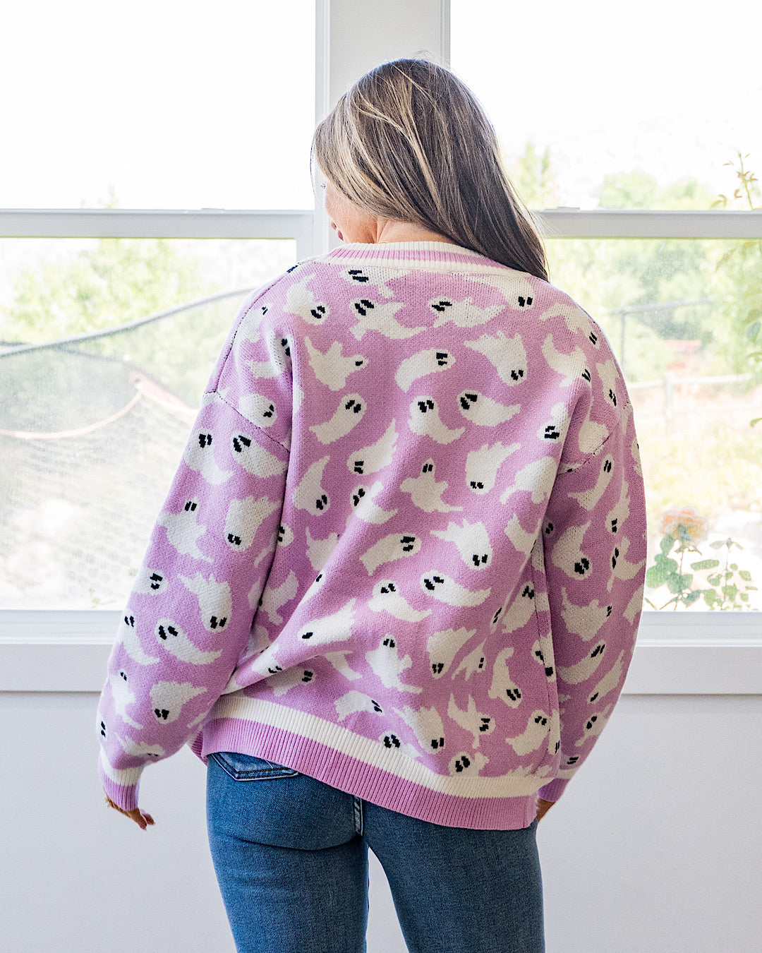 NEW! Ghost Pocket Cardigan - Pink