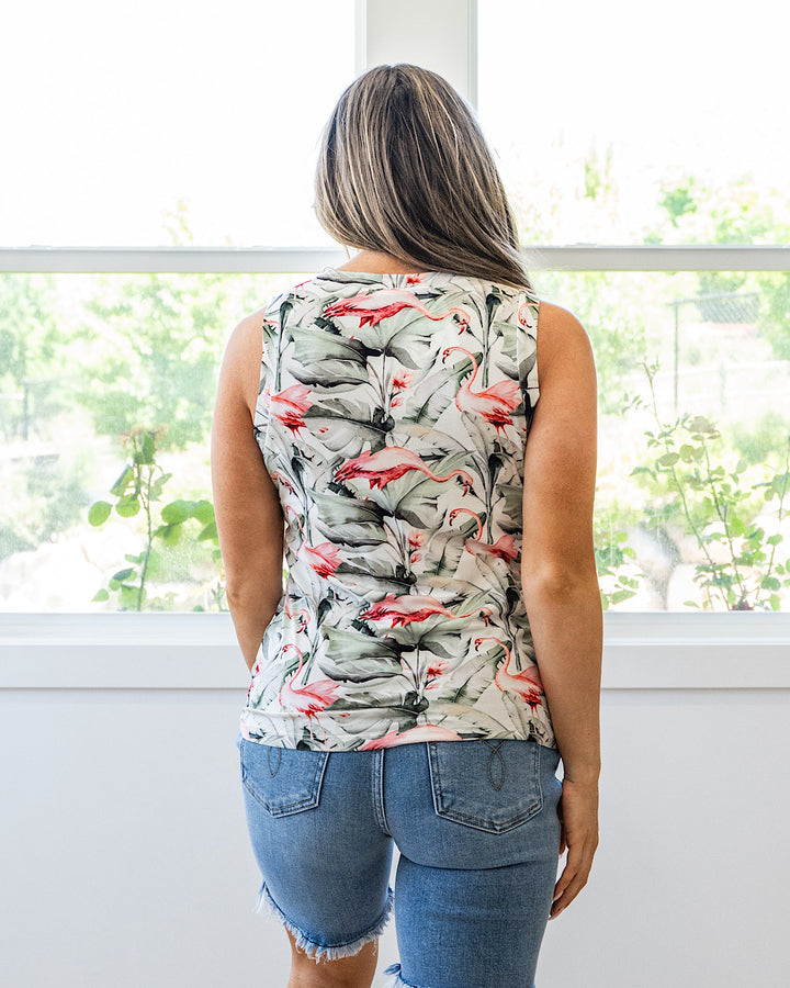 NEW! Noelle Tank Top - Flamingos
