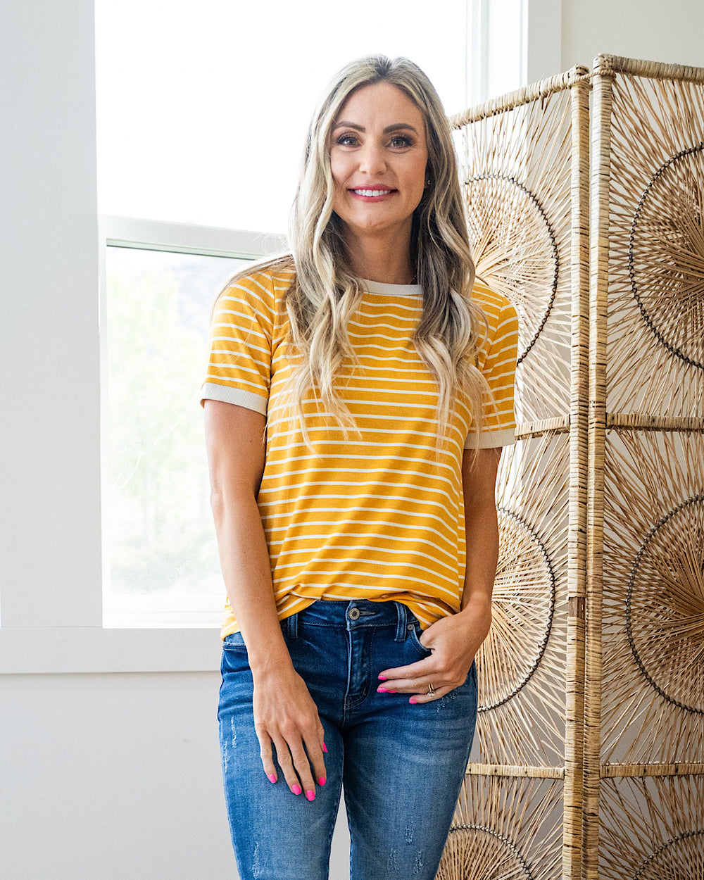 Meredith Striped Crewneck Top - Color Options Available! Staccato