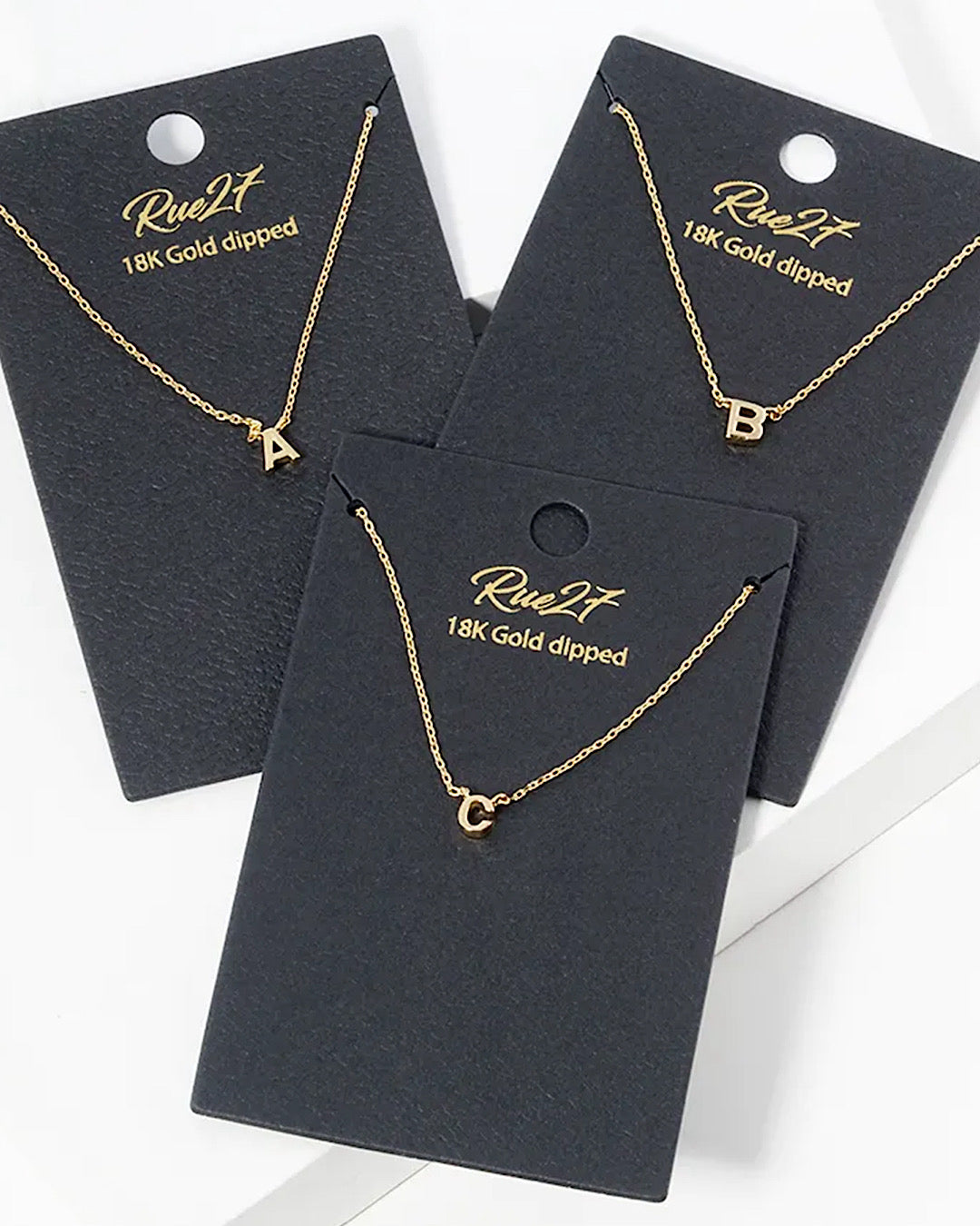 Dainty White Gold Initial Necklace - Pick Your Initial Trendy Wholesale