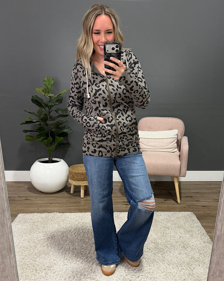 NEW! Ampersand Ave Feline Batty FullZip Sweatshirt
