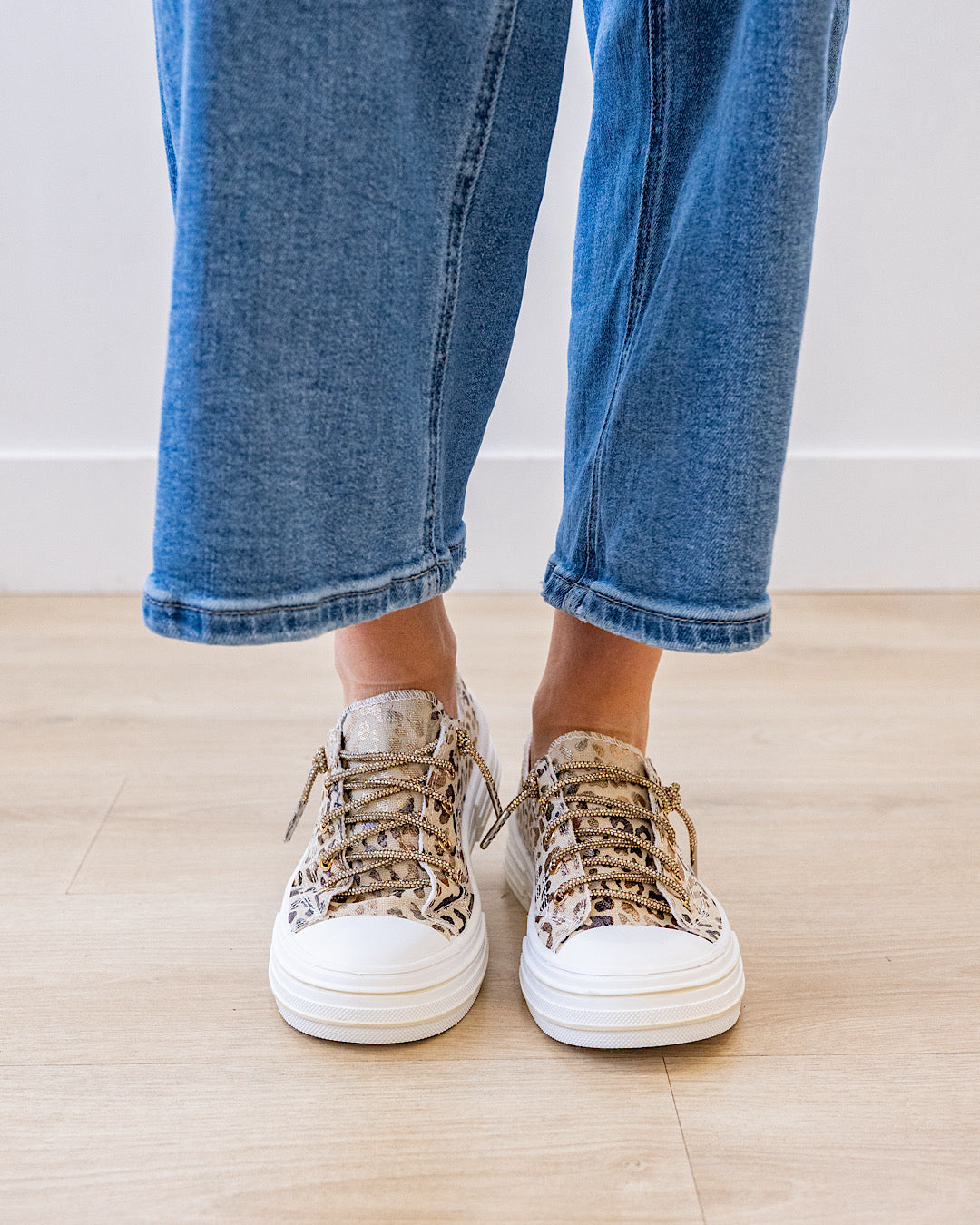 NEW! Very G Aman Prints Sneakers - Natural Leopard Very G