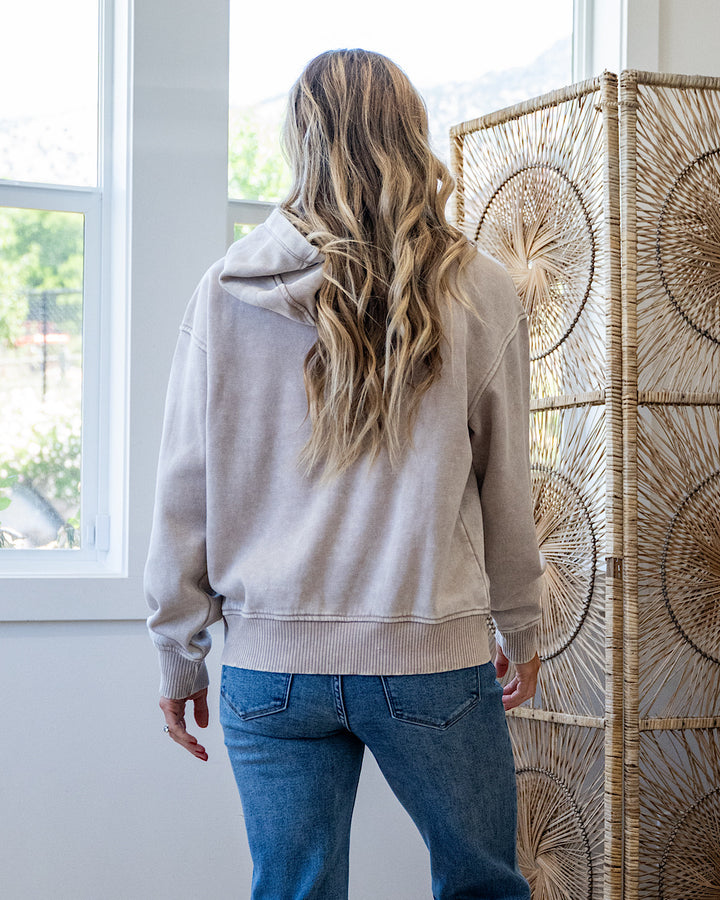 NEW! The Keeper Fleece Hoodie - Ash Mocha Zenana
