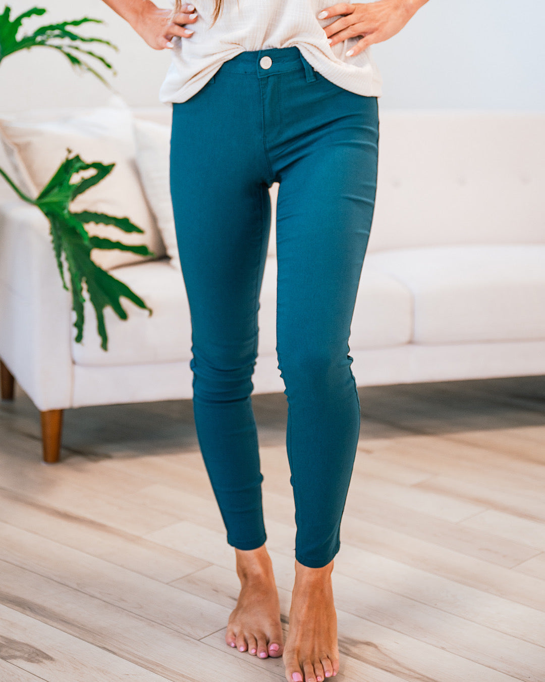 Hyperstretch Skinny Jeans Regular and Plus - Blue Steel  YMI   