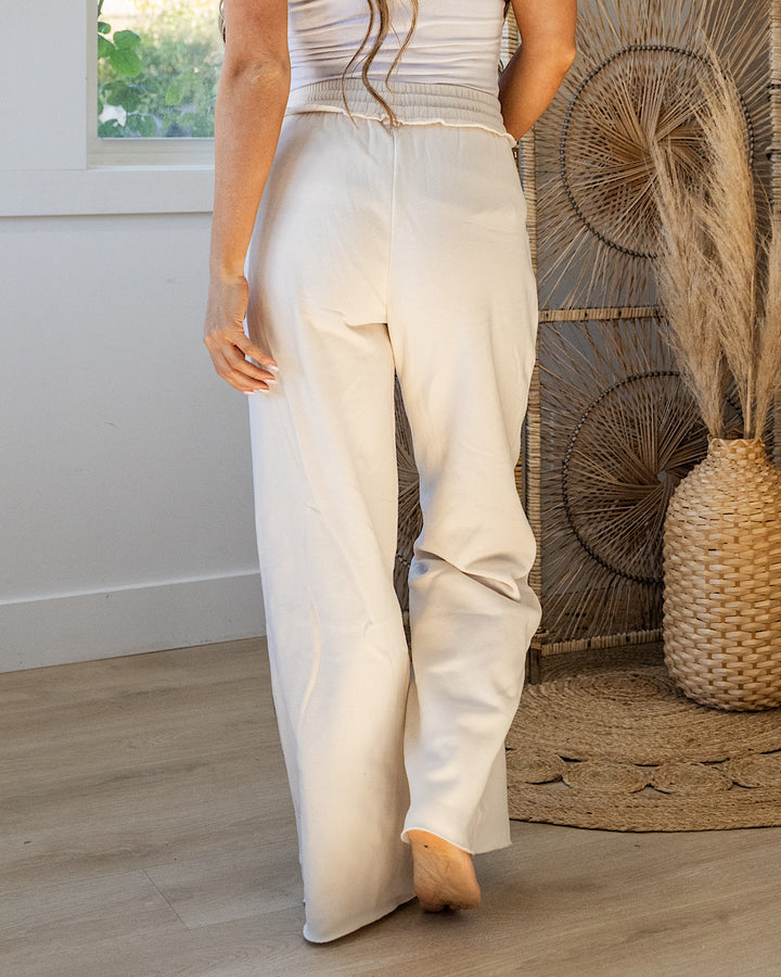 NEW! Wide Leg Lounge Pants - Sand Beige Zenana