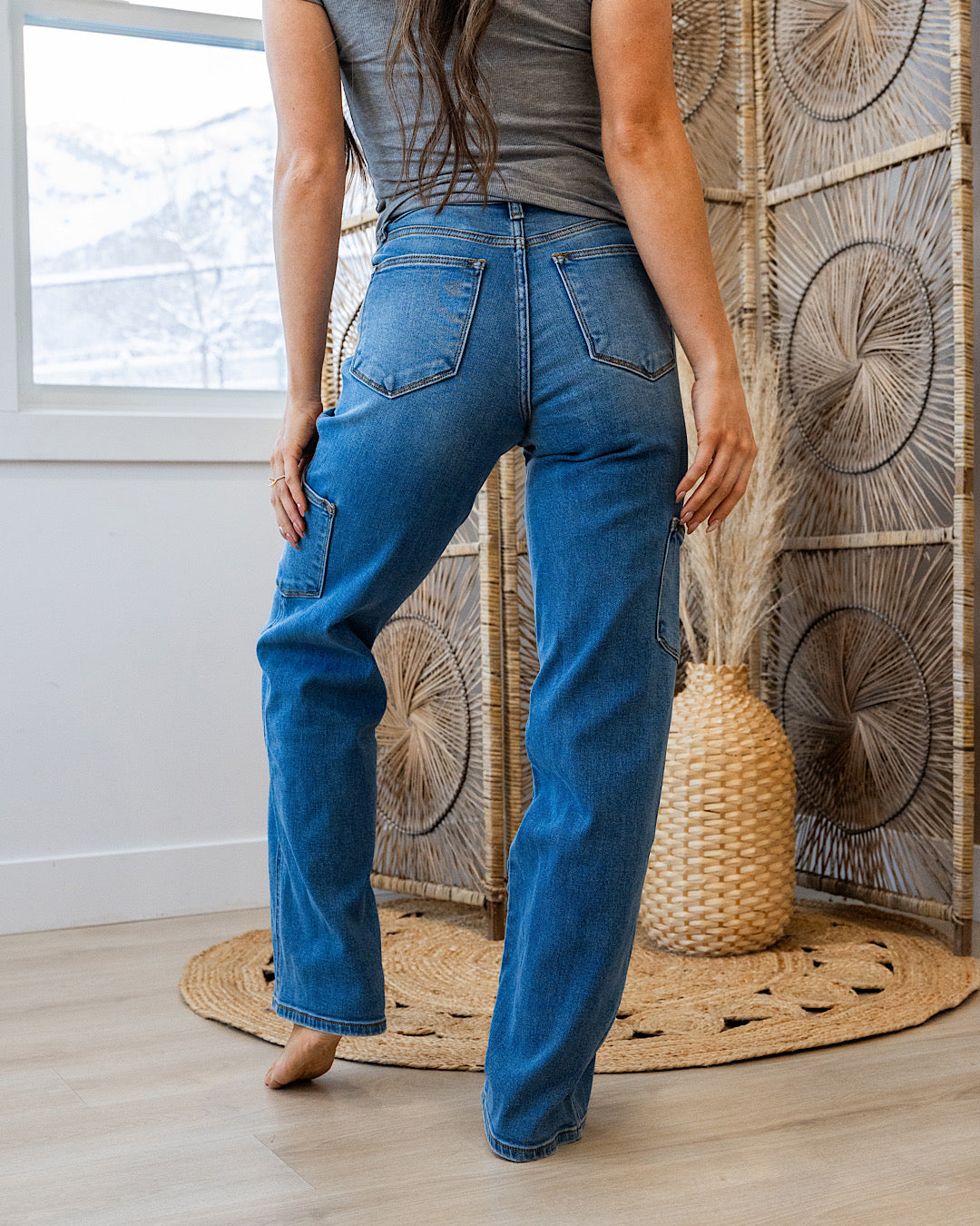 NEW! Judy Blue Hadley 90's Cargo Straight Jeans Judy Blue