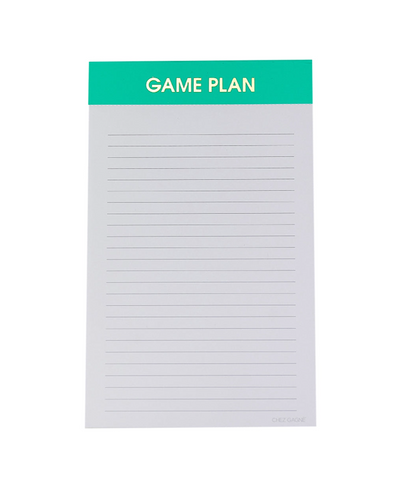 NEW! Note Pads - 5 Sayings Chez Gagne One Size Game Plan