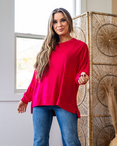 NEW! Eve Dolman Sleeve Top - Hot Pink Sew In Love