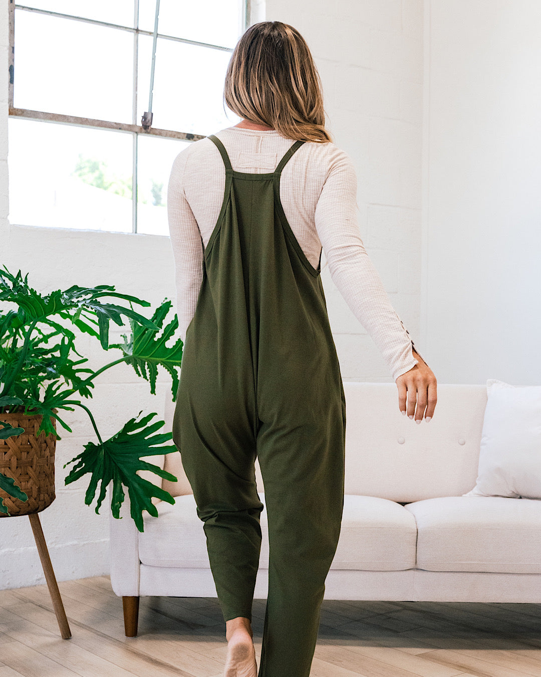 NEW! Quinn Jumpsuit - Olive  Lovely Melody   