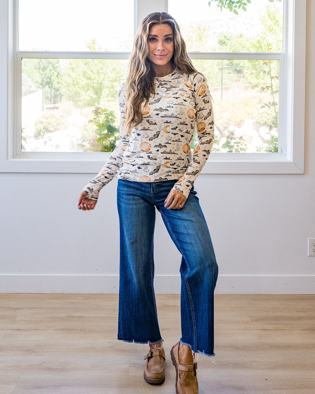 NEW! Blair Long Sleeve Top - Haunted Halloween