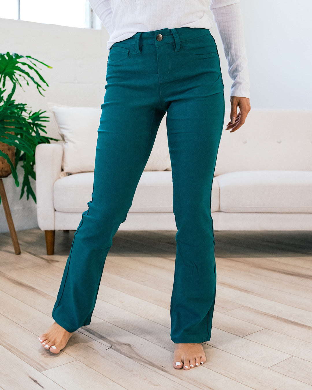 Hyperstretch Bootcut Jeans - Emerald  YMI   