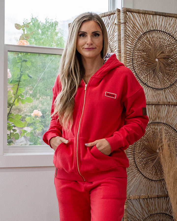 Ampersand Ave Comfort Zone FullZip Hoodie - Natural Instincts Ampersand Ave