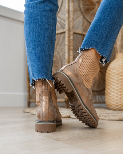 NEW! Corkys Cabin Fever Bootie - Washed Bronze  Corkys Footwear   