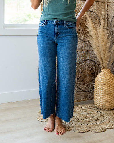 NEW! Hidden Nori Non Distressed Wide Leg Jeans  Hidden   