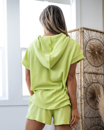NEW! Evie Corded Hooded Top - Lime  Lovely Melody   