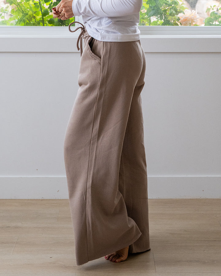 NEW! Wide Leg Lounge Pants - Cocoa Zenana