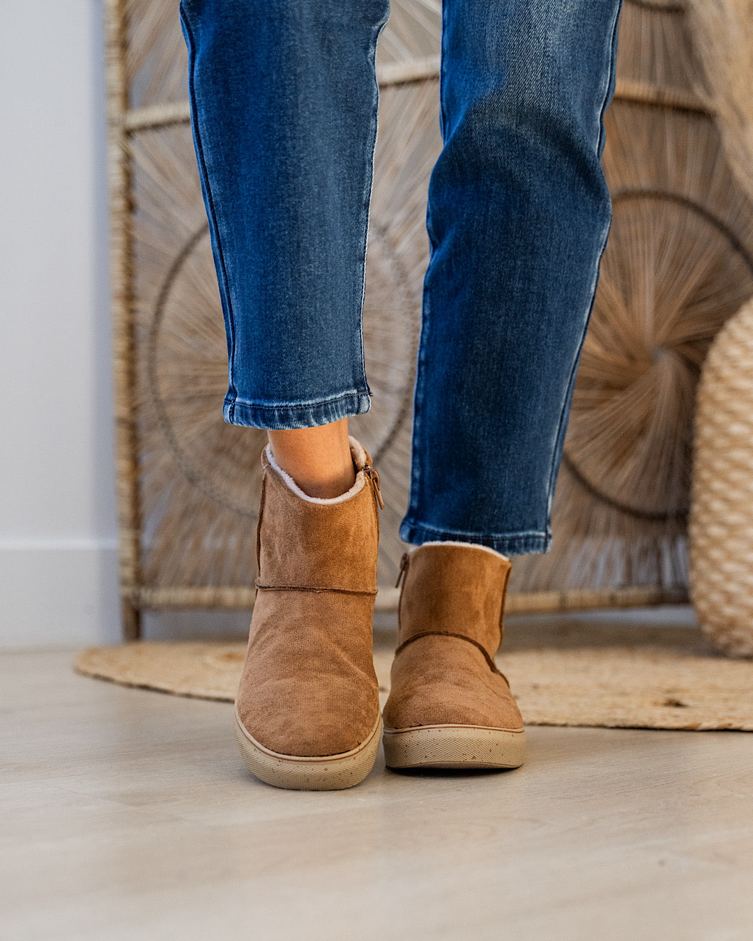 NEW! Very G Fuzzy Boots - Tan