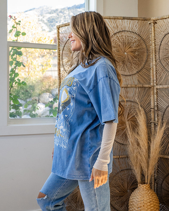 Puff Free Bird Blue Mineral Wash Tee Zutter