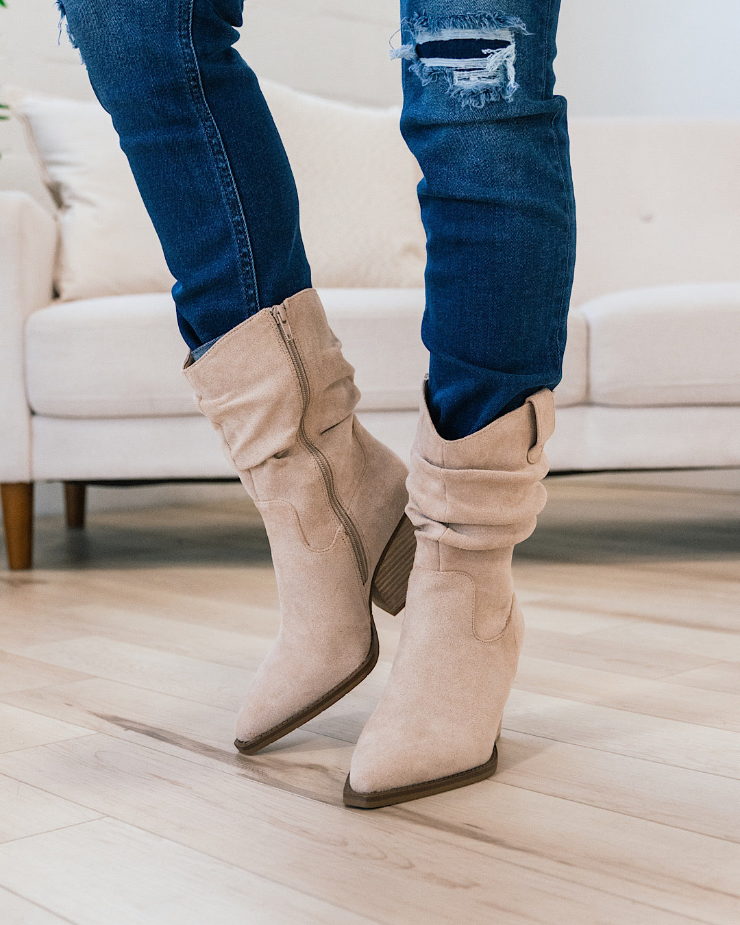 Very G Morocco Slouch Boots Light Taupe FINAL SALE
