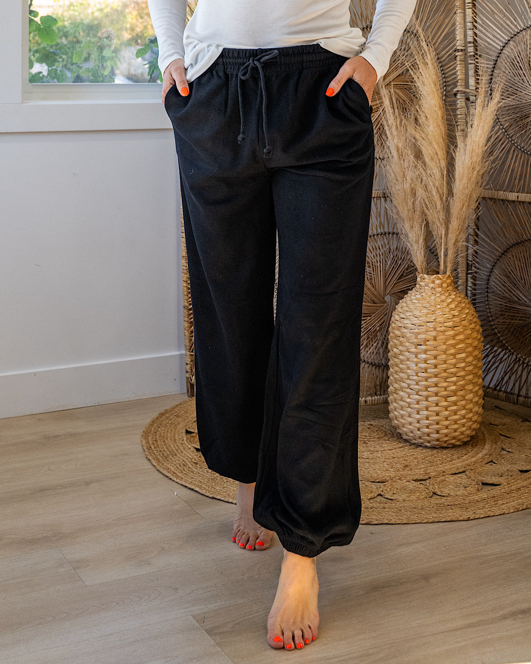 NEW! Allison Knit Joggers - Black