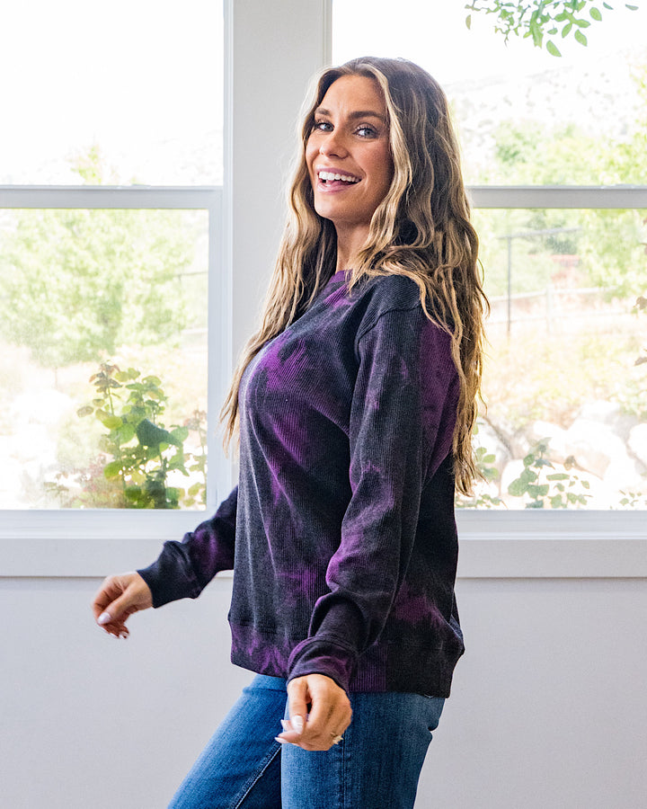 NEW! Twilight Tie Dye Waffle Top