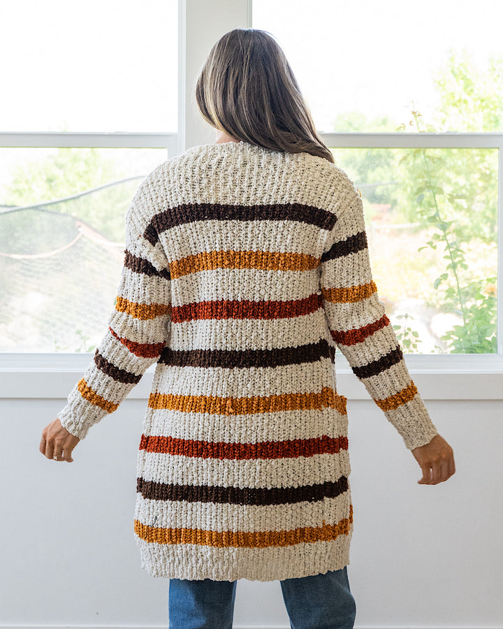 NEW! Fall Striped Cardigan Michelle Mae