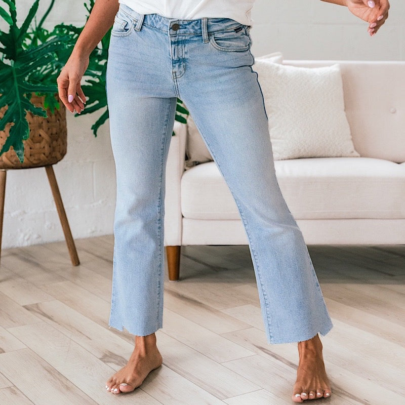 thumbnail image 2 of Pink Denim XFLWAM Womens Floral Lace Flare Jeans High Waisted Stretch Bell Bottom Jeans Boho Bootcut Jean Denim Palazzo Pants Blue M Pink Jeans For Women High Waisted 2 of 10