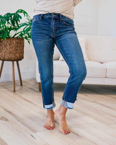 KanCan Georgia Straight Cuffed Hem Jeans  KanCan   