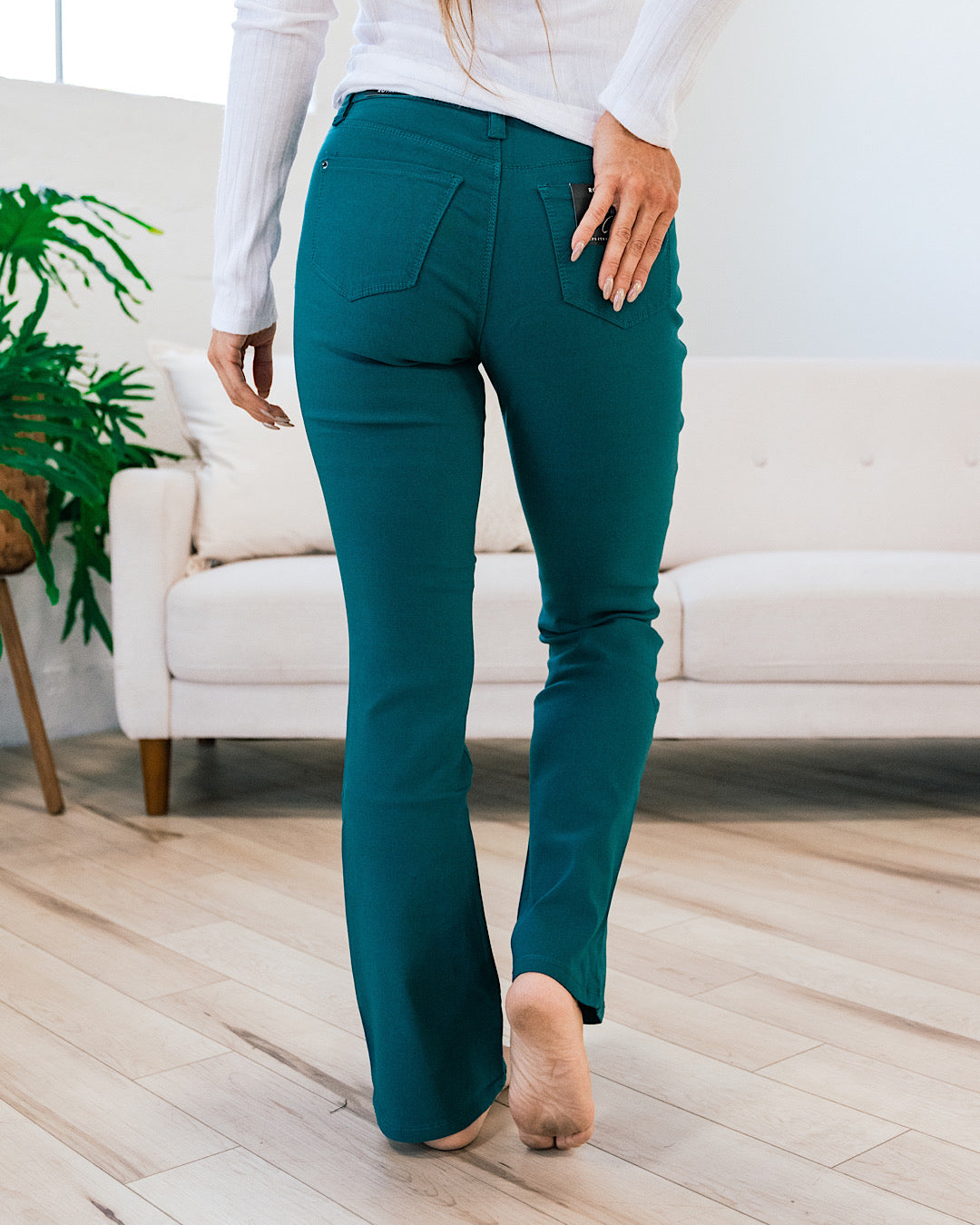 Hyperstretch Bootcut Jeans - Emerald  YMI   
