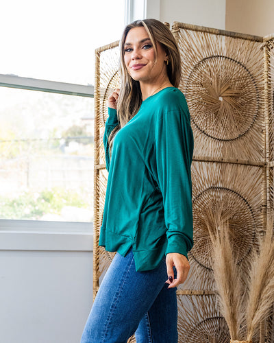 NEW! Eve Dolman Sleeve Top - Hunter Green Sew In Love