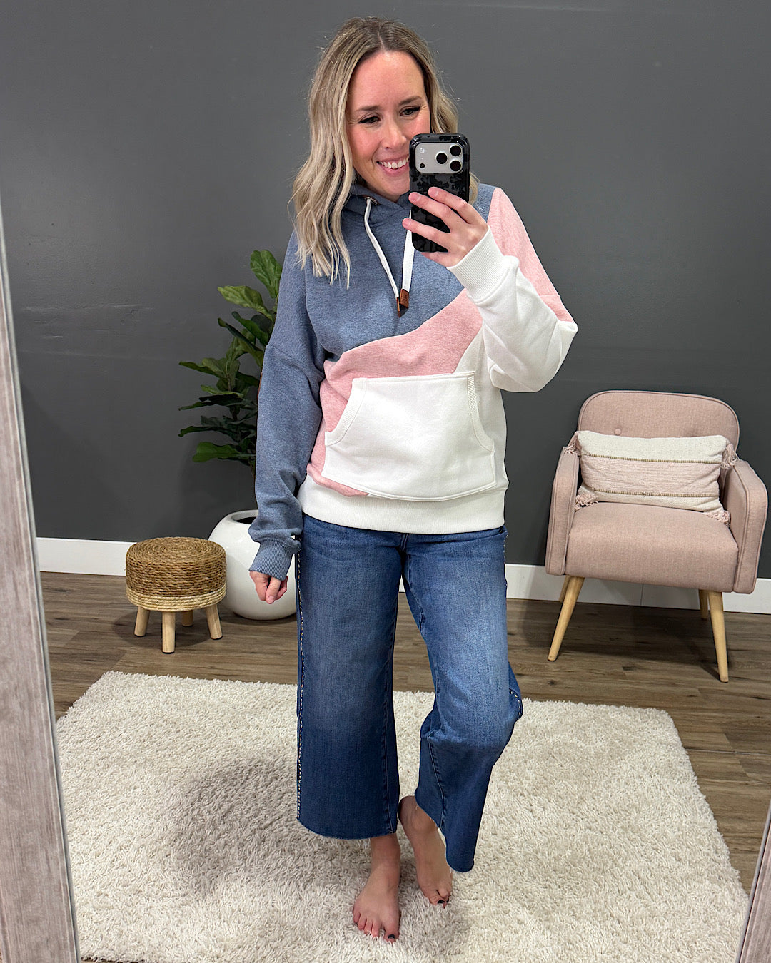 NEW! Wanakome Ariel Hoodie - Heather Pink Mix Wanakome