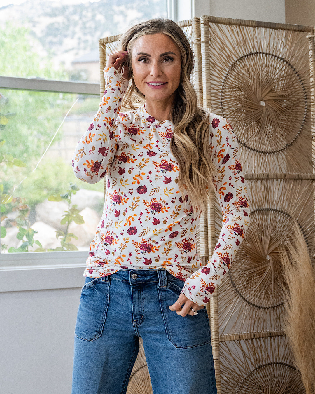 NEW! Blair Long Sleeve Top - Autumn Floral Michelle Mae