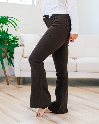 NEW! Hyperstretch Flare Jeans Regular and Plus - Cocoa  YMI   